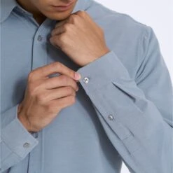 Long Sleeve Bridge Button Down | Light Cloud -Vuori Clothing Store 0003 V1002LCL 00172