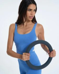 Washed Daily Crop | Washed Cerulean -Vuori Clothing Store 0026 VW1043WCE 4451