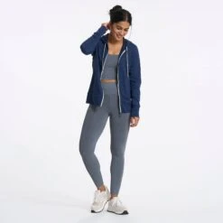 Halo Performance Hoodie | Navy Heather -Vuori Clothing Store 0036 VW201HNV 3166