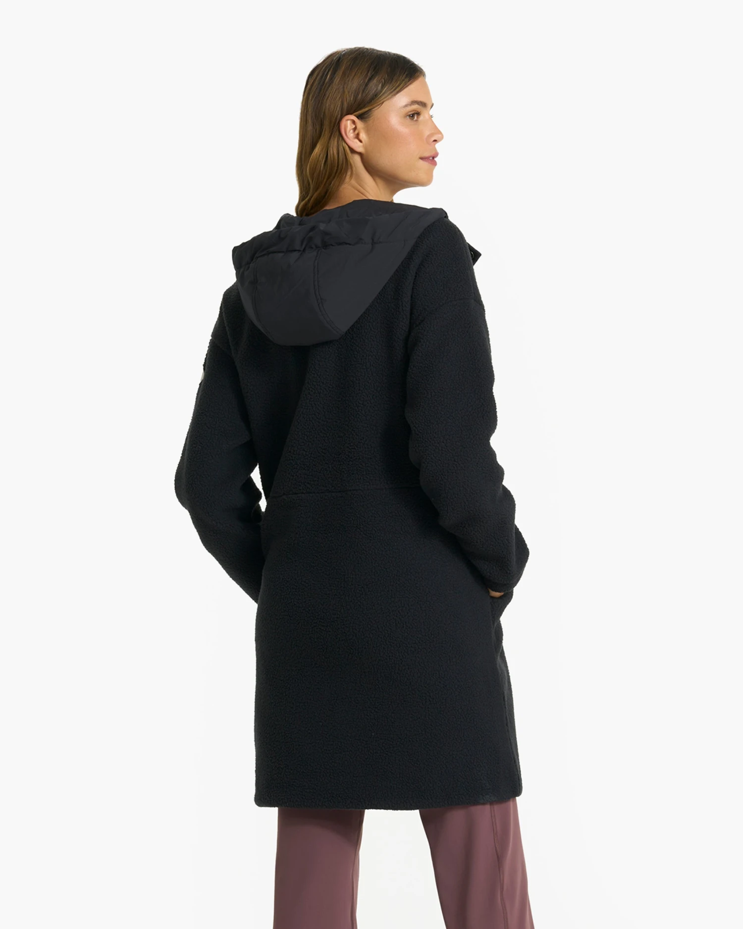 Sherpa Hooded Trench | Black 3 Sherpa Hooded Trench | Black - Image 3