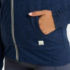 Halo Performance Hoodie | Navy Heather -Vuori Clothing Store 0039 VW201HNV 3160