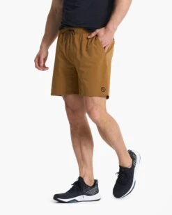 Elevate Kore Short | Caramel -Vuori Clothing Store 0047 V382CAR 02064
