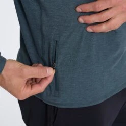 Ease Performance Half Zip | Stone Heather -Vuori Clothing Store 0065 V221HSO 03972