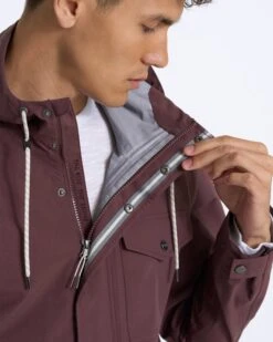 Palisades Rain Jacket | Chestnut -Vuori Clothing Store 0095 V525CHN 04391