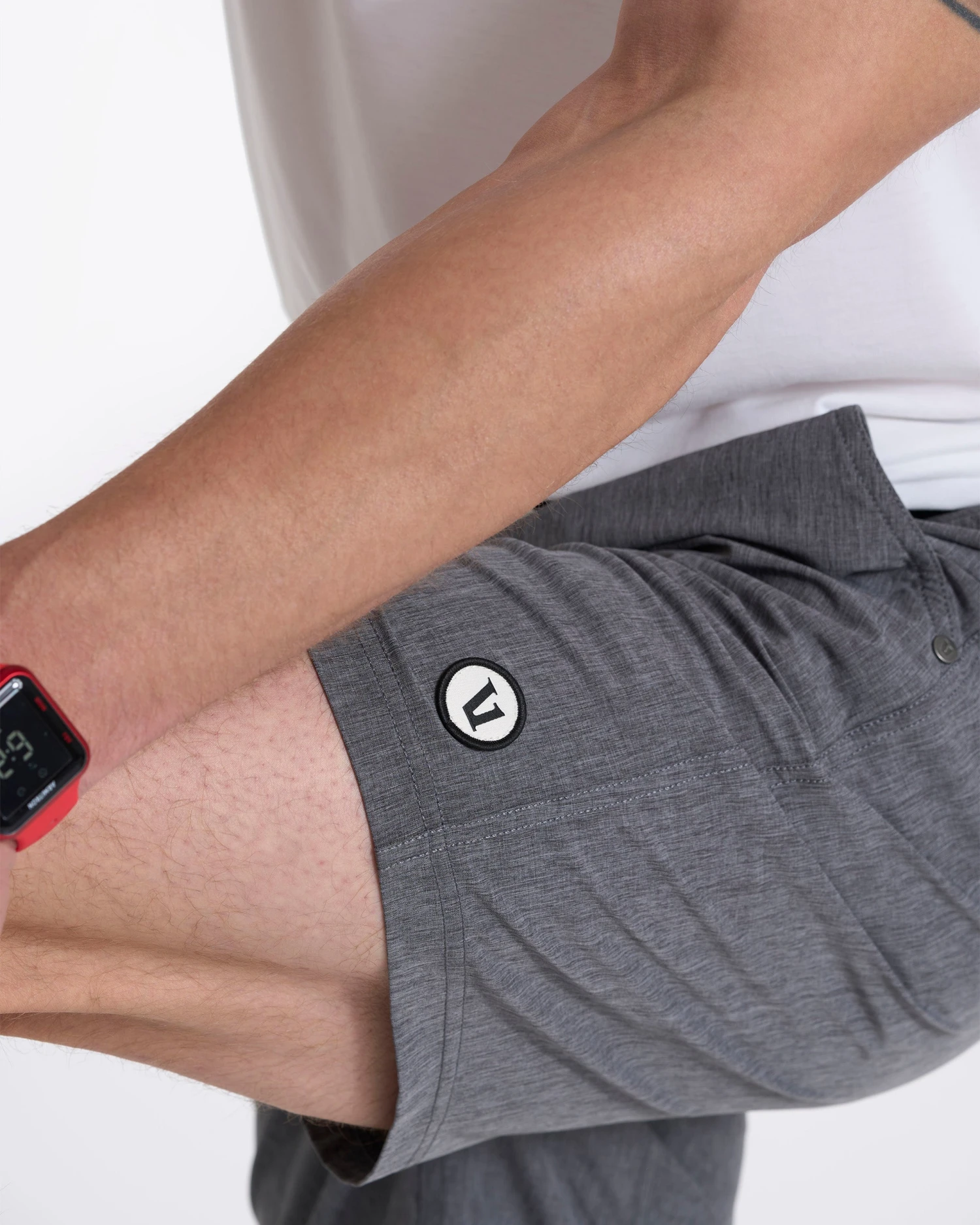 Kore Short | Vintage Charcoal Linen Texture 7 Kore Short | Vintage Charcoal Linen Texture - Image 7