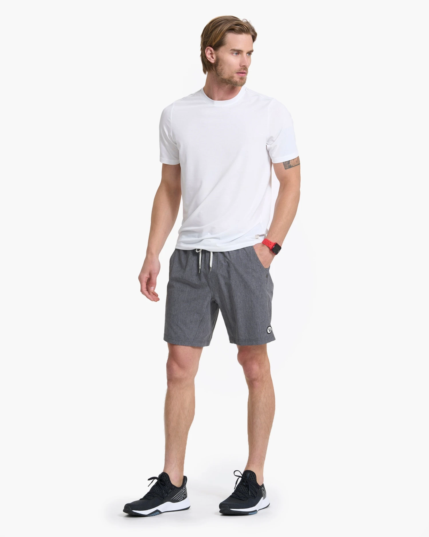 Kore Short | Vintage Charcoal Linen Texture 8 Kore Short | Vintage Charcoal Linen Texture - Image 8