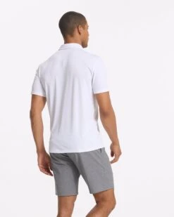 Zephyr Polo | White -Vuori Clothing Store V1000WHT FA22 M ECOMM TOP 0335