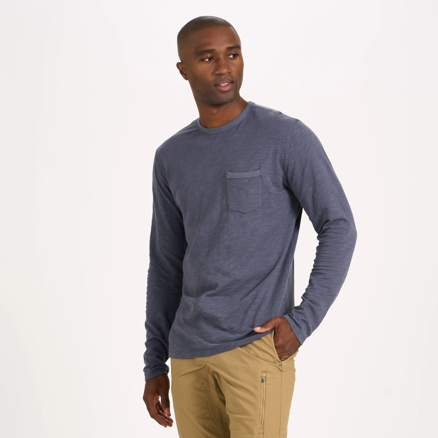 Long-Sleeve Rise Tee | Azure 2 Long-Sleeve Rise Tee | Azure - Image 2