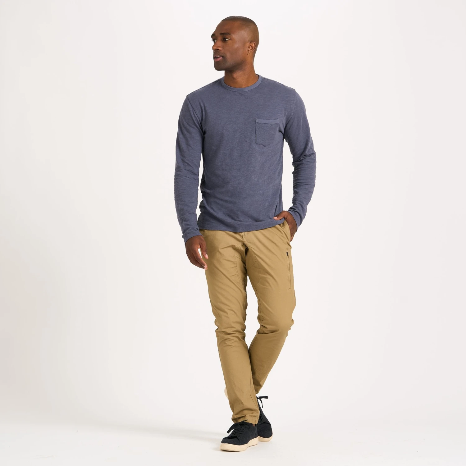 Long-Sleeve Rise Tee | Azure 4 Long-Sleeve Rise Tee | Azure - Image 4