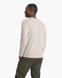 Long Sleeve Rise Tee | Dark Salt -Vuori Clothing Store V1001DSA 01511