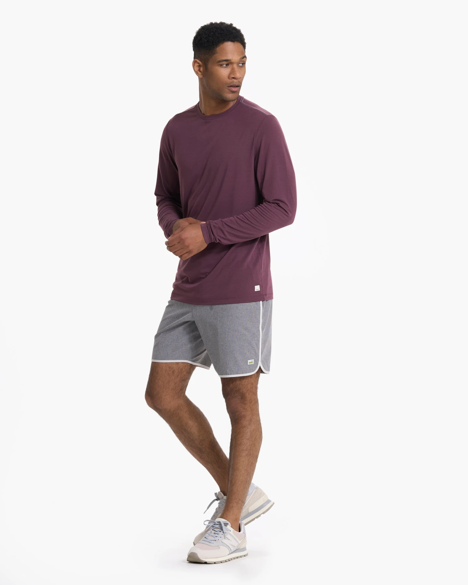 Long Sleeve Current Tech Tee | Chestnut 5 Long Sleeve Current Tech Tee | Chestnut - Image 5