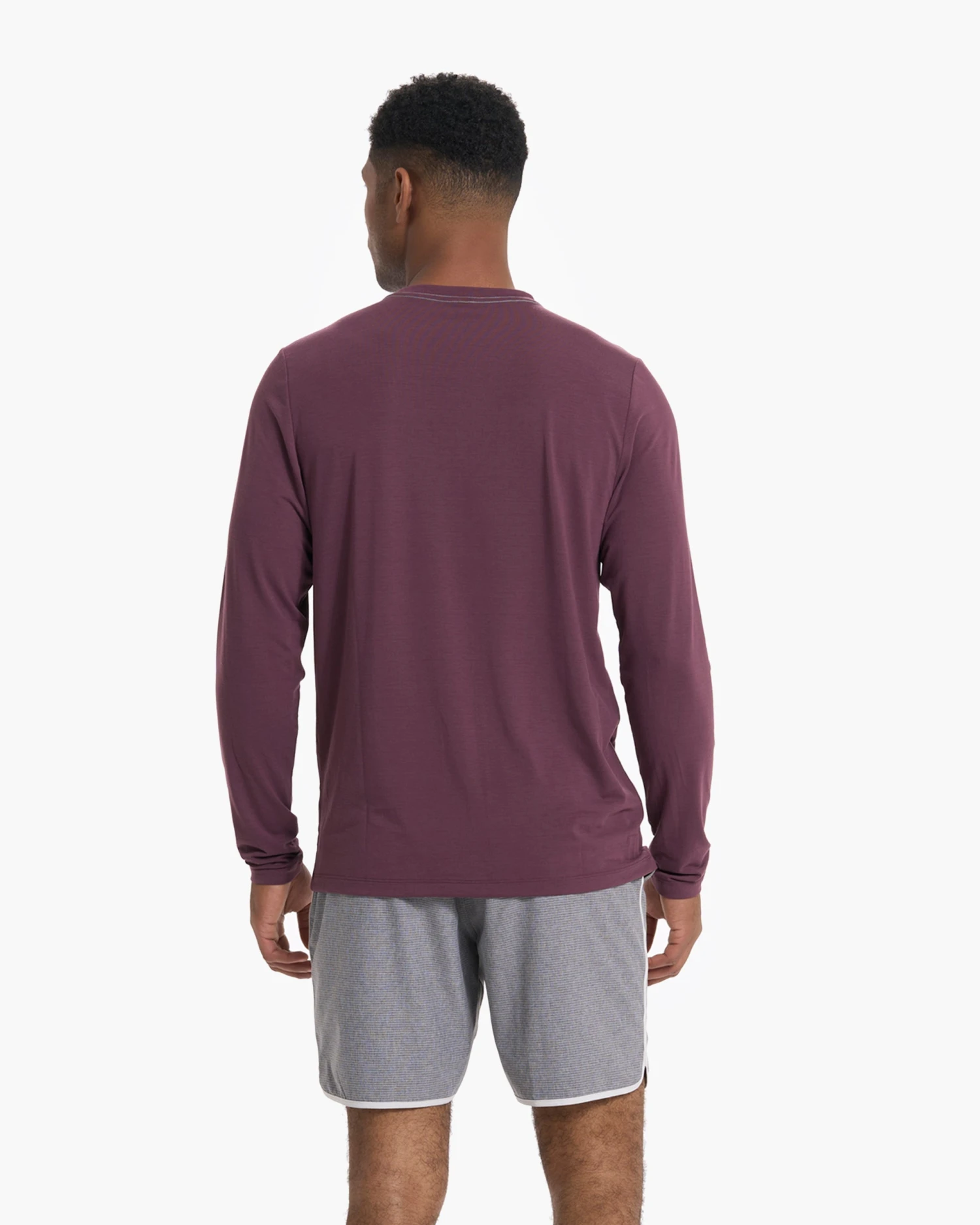 Long Sleeve Current Tech Tee | Chestnut 4 Long Sleeve Current Tech Tee | Chestnut - Image 4