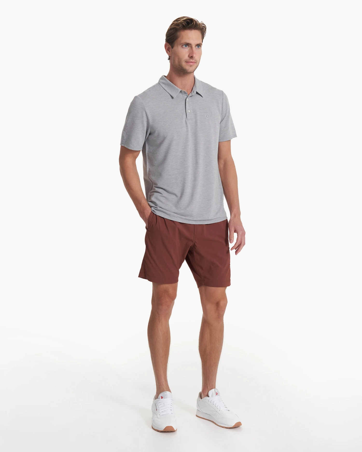 Knit Twill Polo | Steel Heather 6 Knit Twill Polo | Steel Heather - Image 6