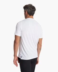 Current Pocket Tee | White -Vuori Clothing Store V1007WHT FA23 M ECOMM TOPS BACK TOPS 2