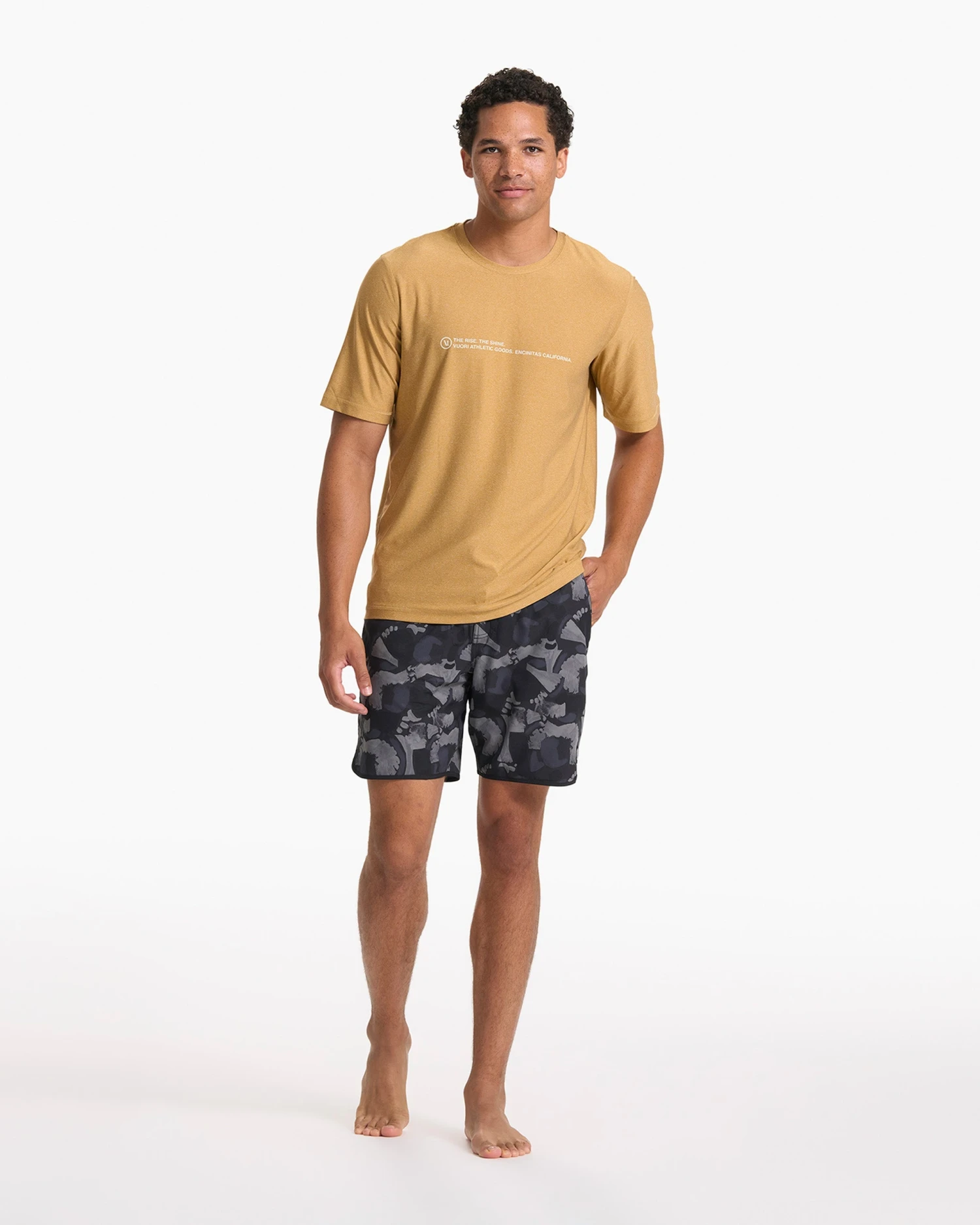 Short Sleeve Uluwatu 23 Water Tee | Dark Golden Heather 6 Short Sleeve Uluwatu 23 Water Tee | Dark Golden Heather - Image 6