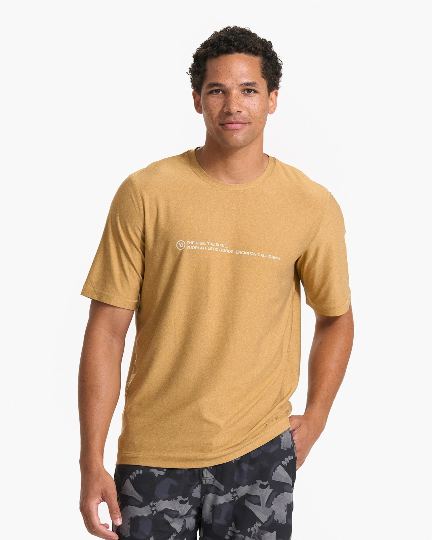 Short Sleeve Uluwatu 23 Water Tee | Dark Golden Heather 2 Short Sleeve Uluwatu 23 Water Tee | Dark Golden Heather - Image 2