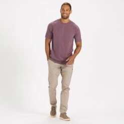 Tuvalu Tee | Smoked Plum -Vuori Clothing Store V101SPM 4 6e2c2dcb 607f 4db6 8664 9ac50c3aba96