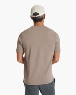 Tuvalu Tee | Walnut -Vuori Clothing Store V101WAL FA23 M ECOMM TOPS BACK TOPS 4