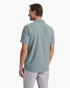 Short Sleeve Manhattan Button Down | Stormy 9 Short Sleeve Manhattan Button Down | Stormy -Vuori Clothing Store V1024STY SP23 M ECOMM TOPS TOP 1184 1X1 0d8ae1ea 4469 4fff a851 9b11cd866064