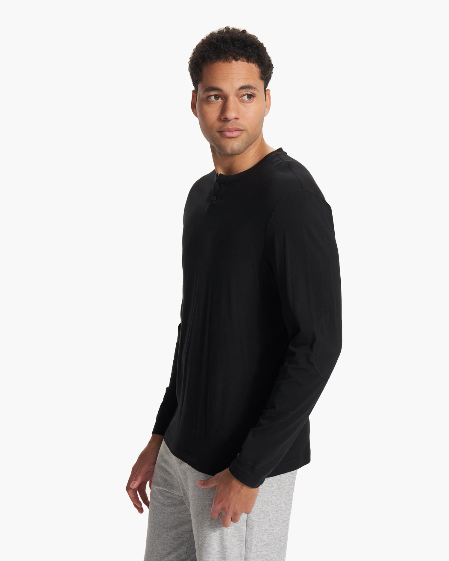 Long-Sleeve Ever Henley | Black 4 Long-Sleeve Ever Henley | Black - Image 4