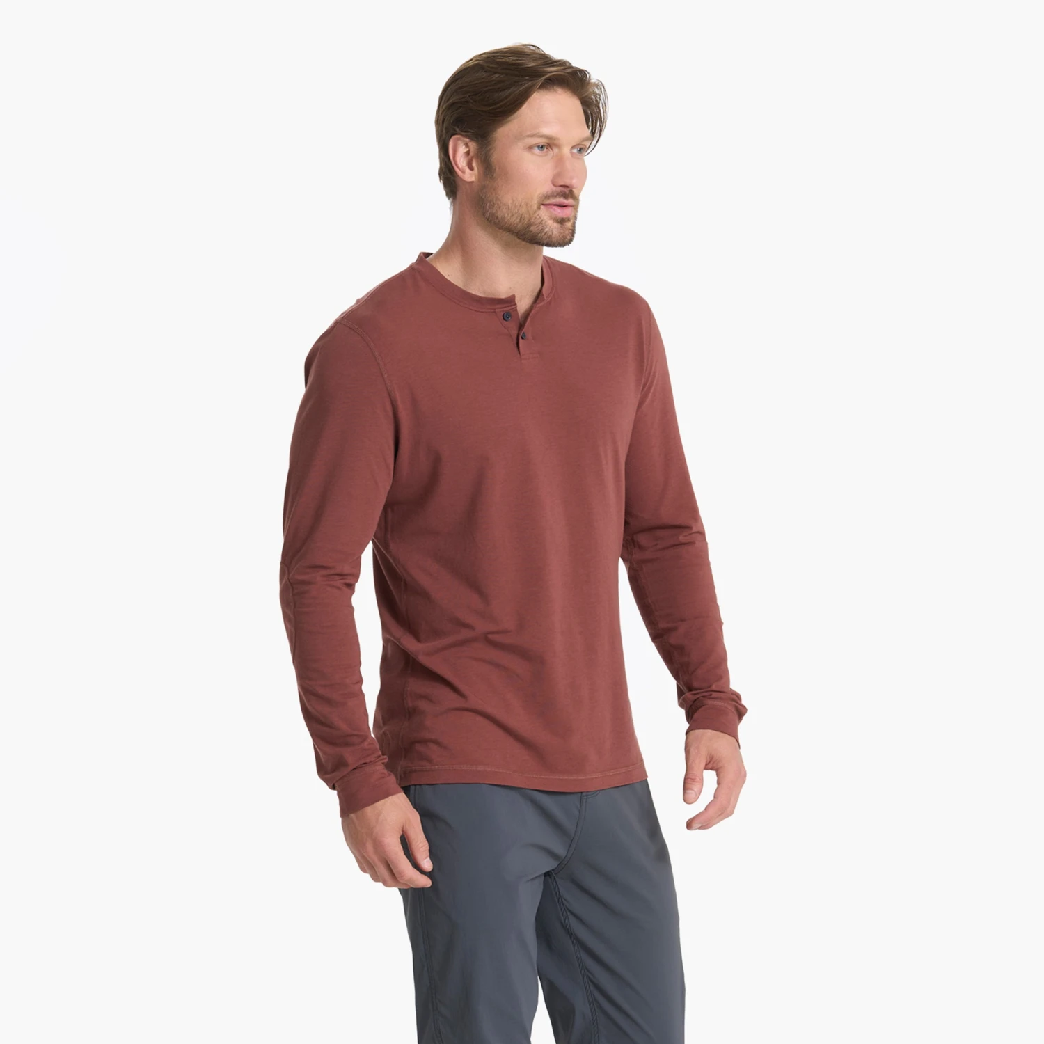 Long-Sleeve Ever Henley | Cedar 3 Long-Sleeve Ever Henley | Cedar - Image 3