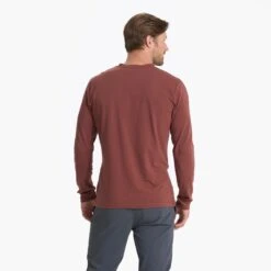 Long-Sleeve Ever Henley | Cedar 10 Long-Sleeve Ever Henley | Cedar -Vuori Clothing Store V108CED 00900