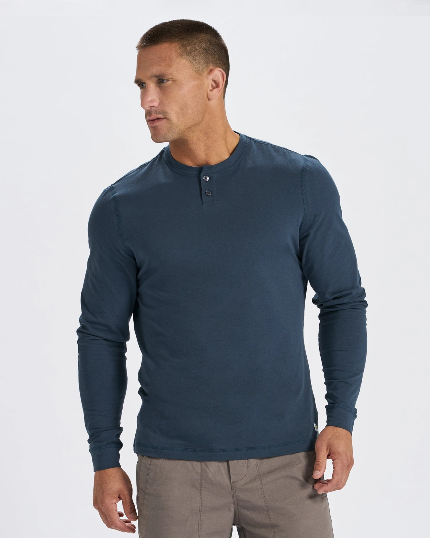 Long-Sleeve Ever Henley | Indigo 2 Long-Sleeve Ever Henley | Indigo - Image 2