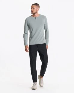 Long Sleeve Ever Henley | Stormy 13 Long Sleeve Ever Henley | Stormy -Vuori Clothing Store V108STY SP23 M ECOMM TOPS TOP 3134 1x1 f28eb15b 5bb2 48ce aaa4 1f899e2ef334