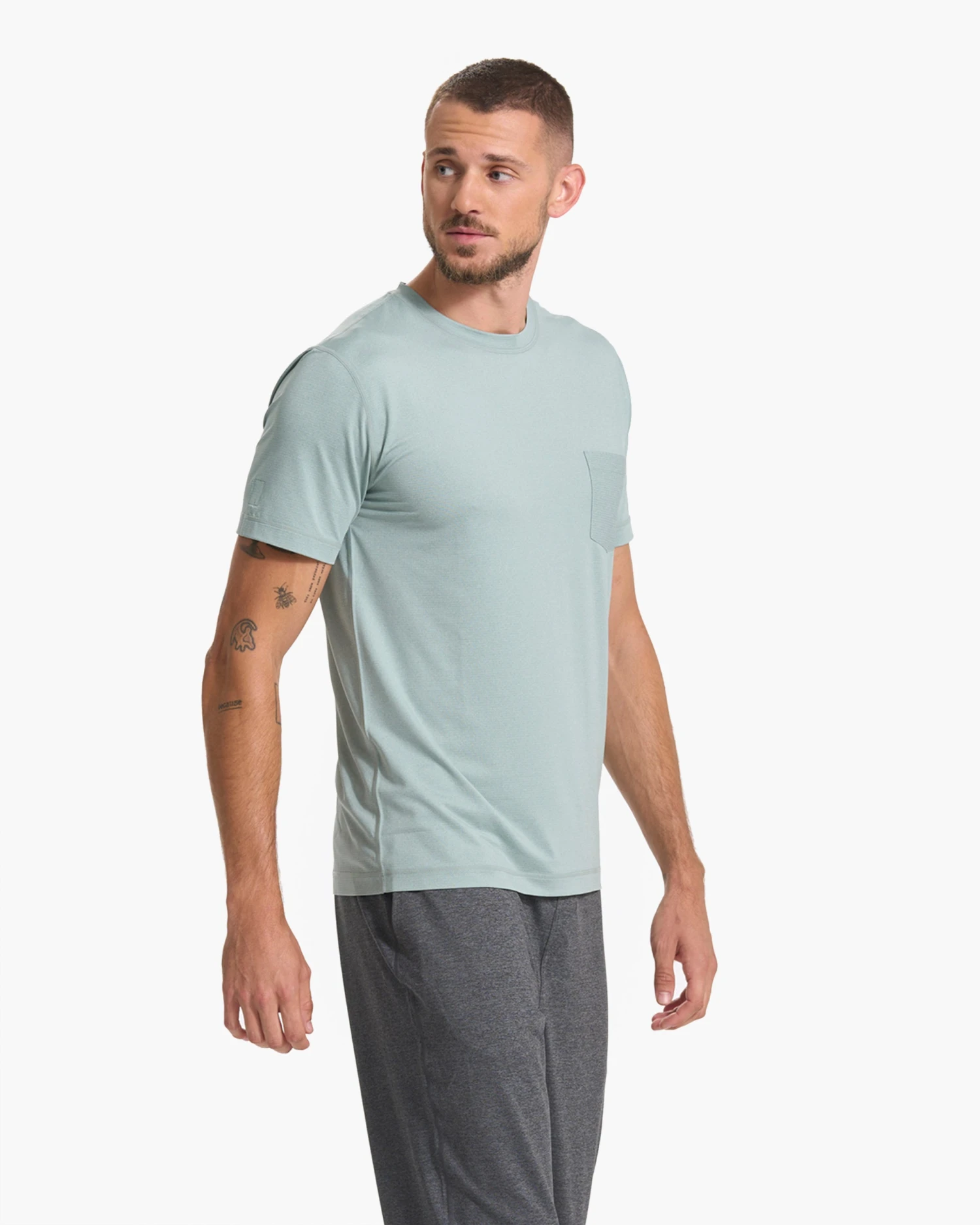 Tradewind Performance Tee | Neptune Heather 4 Tradewind Performance Tee | Neptune Heather - Image 4