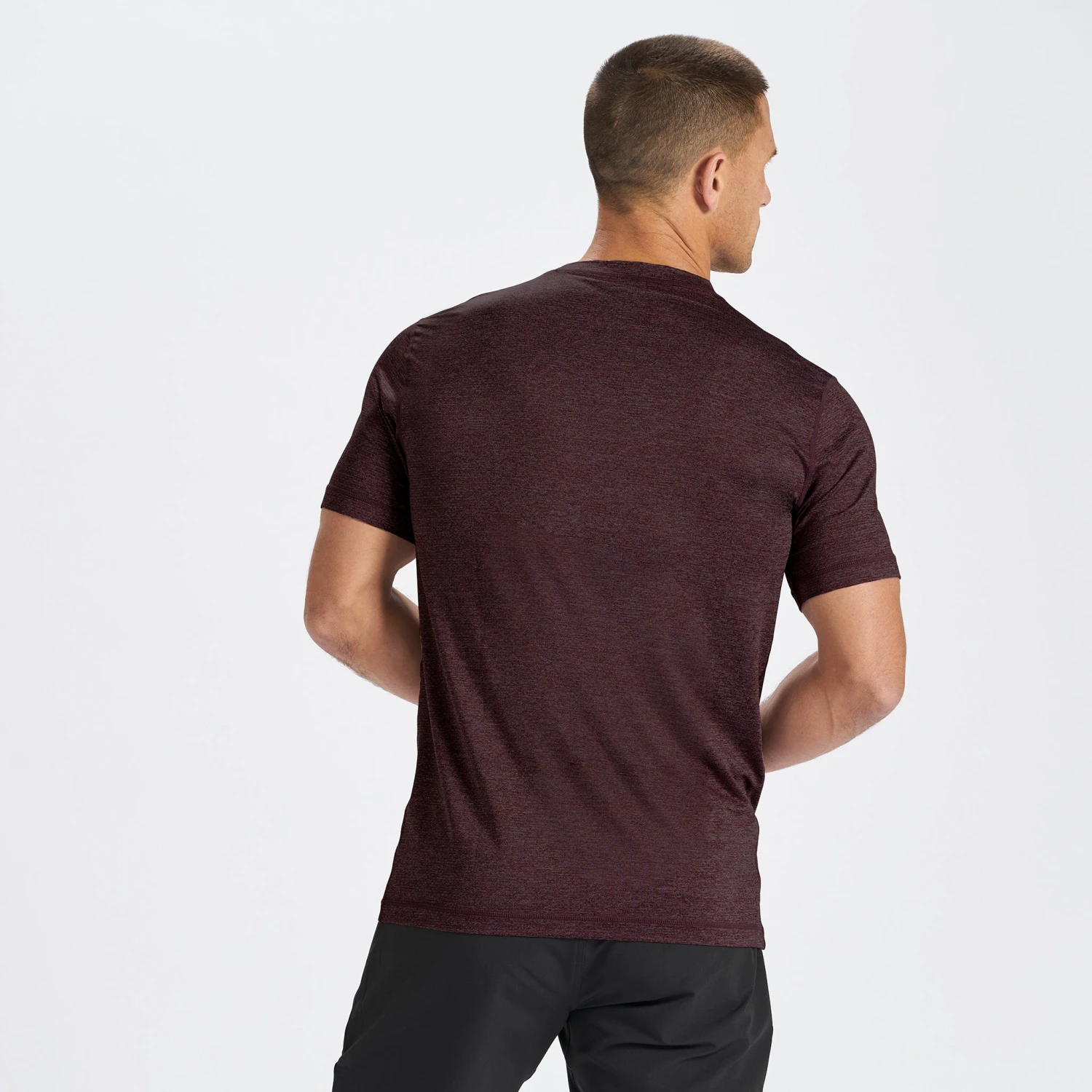 Tradewind Performance Tee | Oxblood Heather 4 Tradewind Performance Tee | Oxblood Heather - Image 4