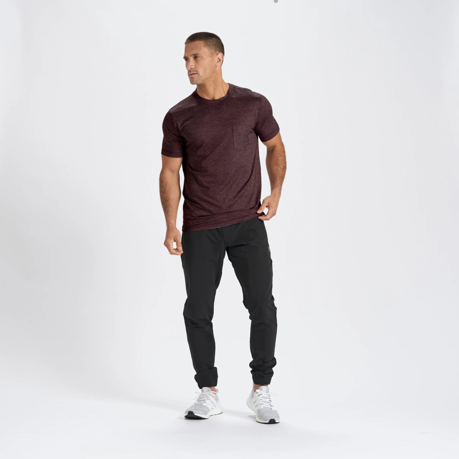 Tradewind Performance Tee | Oxblood Heather 5 Tradewind Performance Tee | Oxblood Heather - Image 5