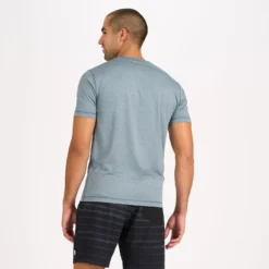 Tradewind Performance Tee | Steel Blue Heather -Vuori Clothing Store V109HSB 3 c27fcd9b 81c2 4fd5 a036 6eb88649339d