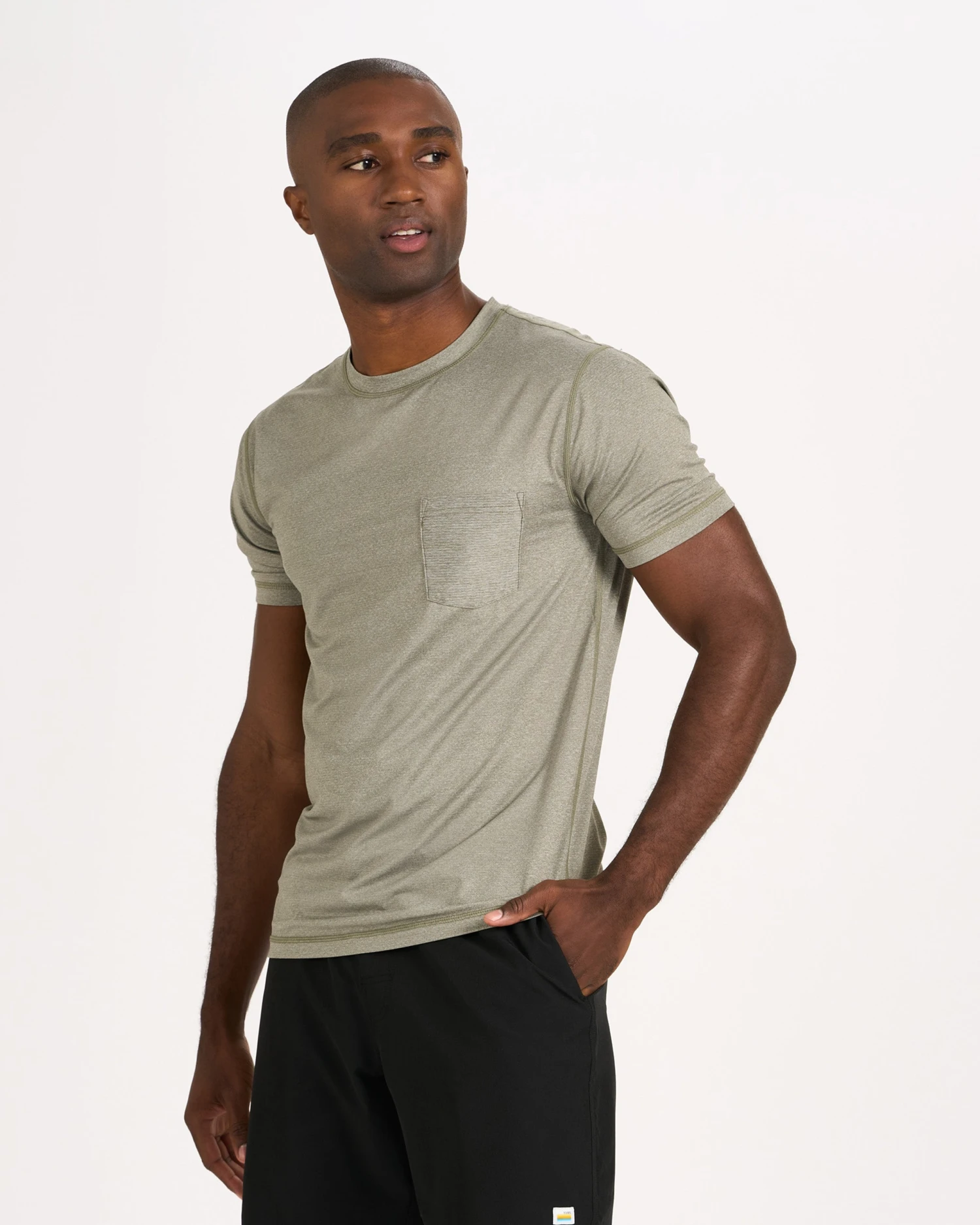 Tradewind Performance Tee | Army Heather 2 Tradewind Performance Tee | Army Heather - Image 2