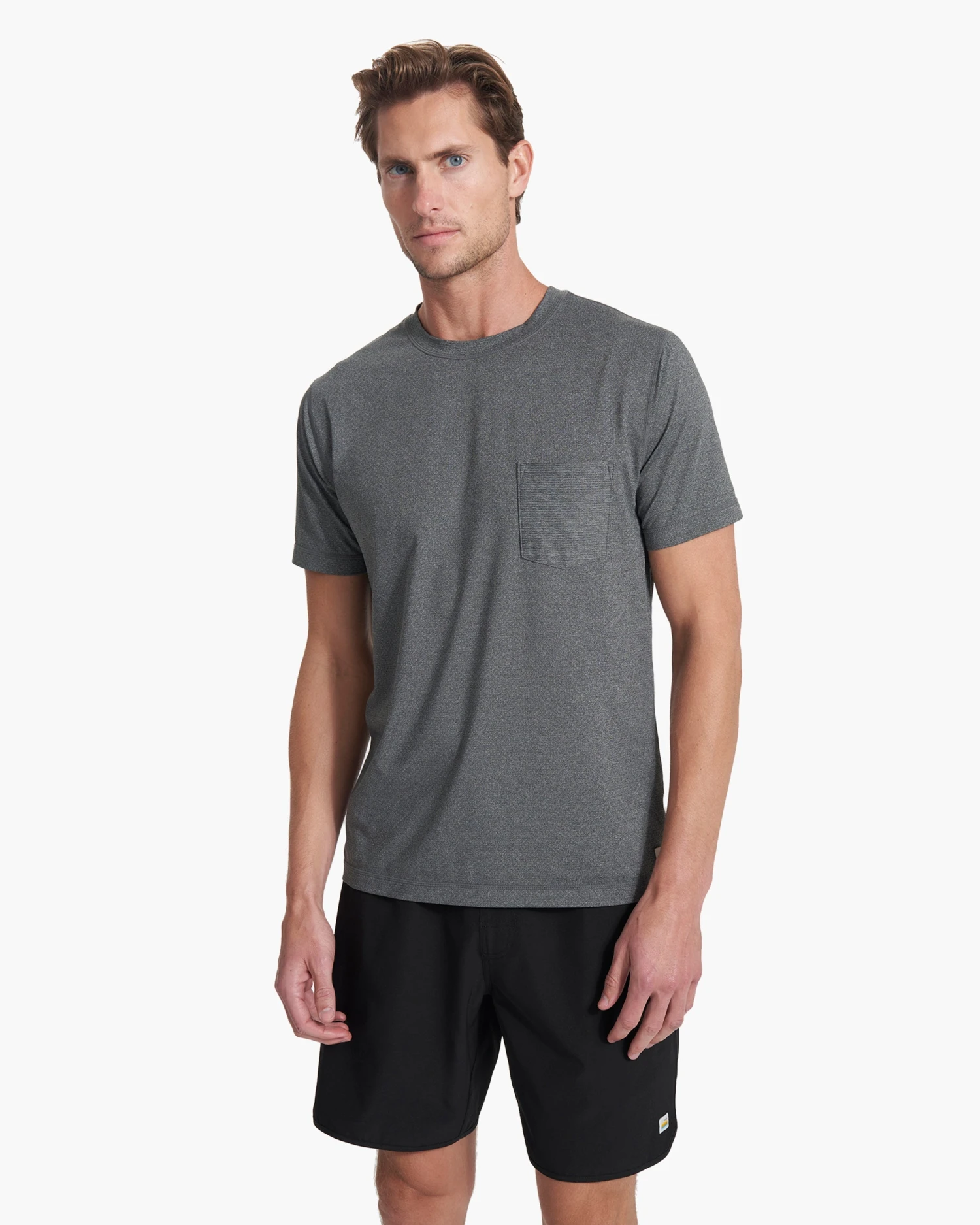 Tradewind Performance Tee | Heather Grey 3 Tradewind Performance Tee | Heather Grey - Image 3