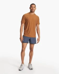 Strato Tech Tee | Autumn Heather -Vuori Clothing Store V126HAU FA23 M ECOMM TOPS FULL 4