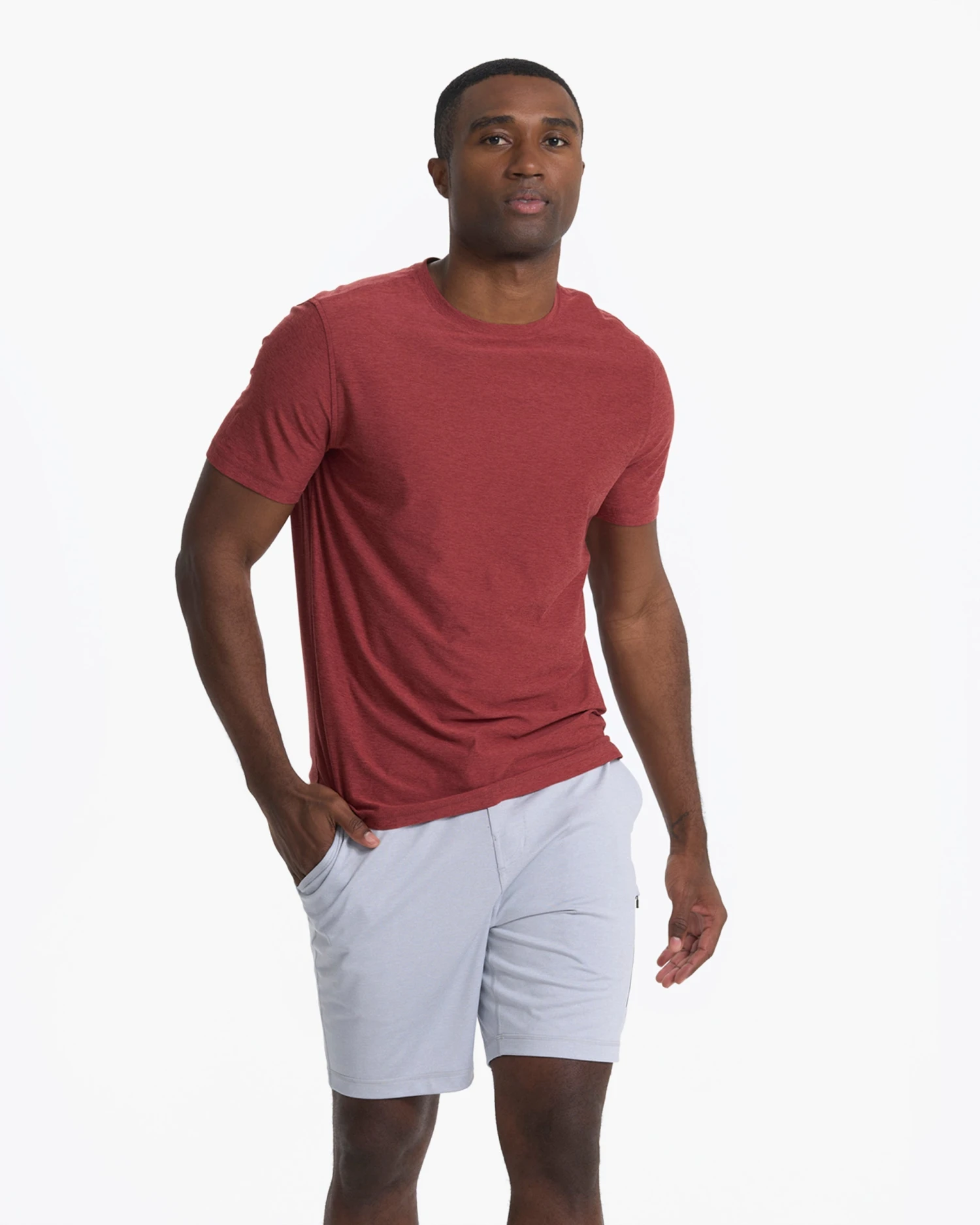Strato Tech Tee | Currant Heather 3 Strato Tech Tee | Currant Heather - Image 3