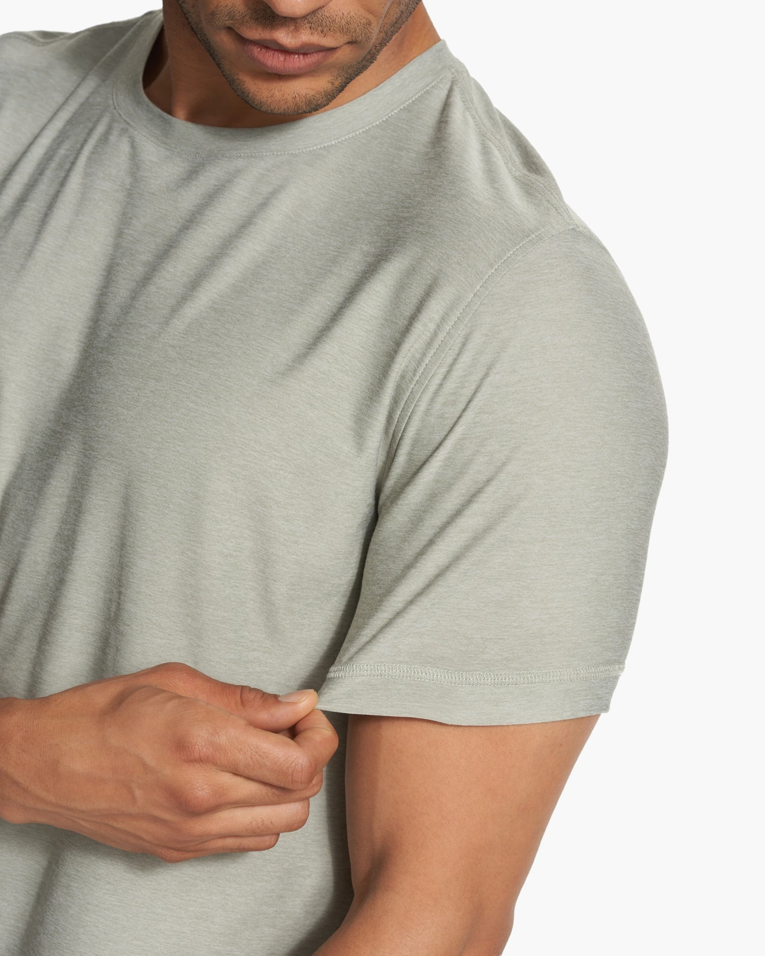 Strato Tech Tee | White Sage Heather 3 Strato Tech Tee | White Sage Heather - Image 3