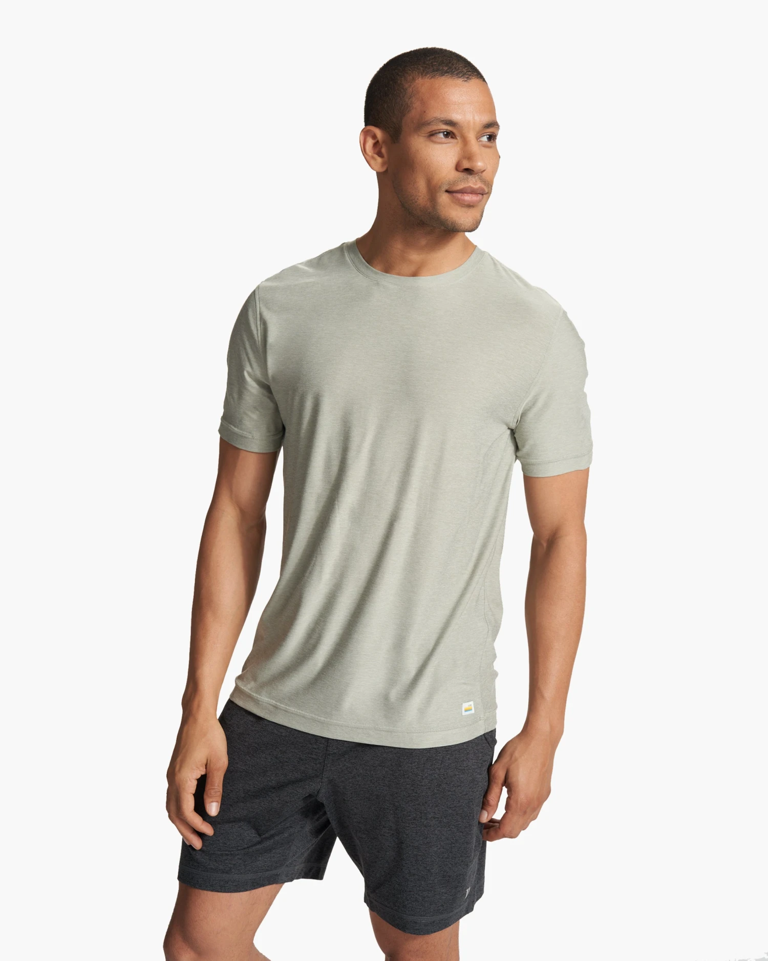 Strato Tech Tee | White Sage Heather 2 Strato Tech Tee | White Sage Heather - Image 2