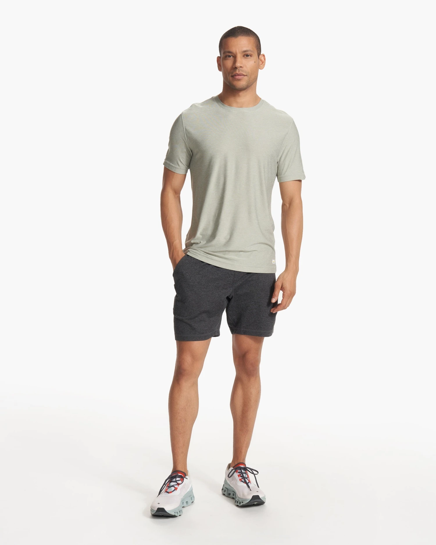 Strato Tech Tee | White Sage Heather 5 Strato Tech Tee | White Sage Heather - Image 5