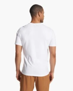 Strato Tech Tee | White -Vuori Clothing Store V126WHT FA23 M ECOMM TOPS BACK TOPS 4