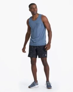 Tradewind Performance Tank | Coastal Heather -Vuori Clothing Store V142CLH 01837