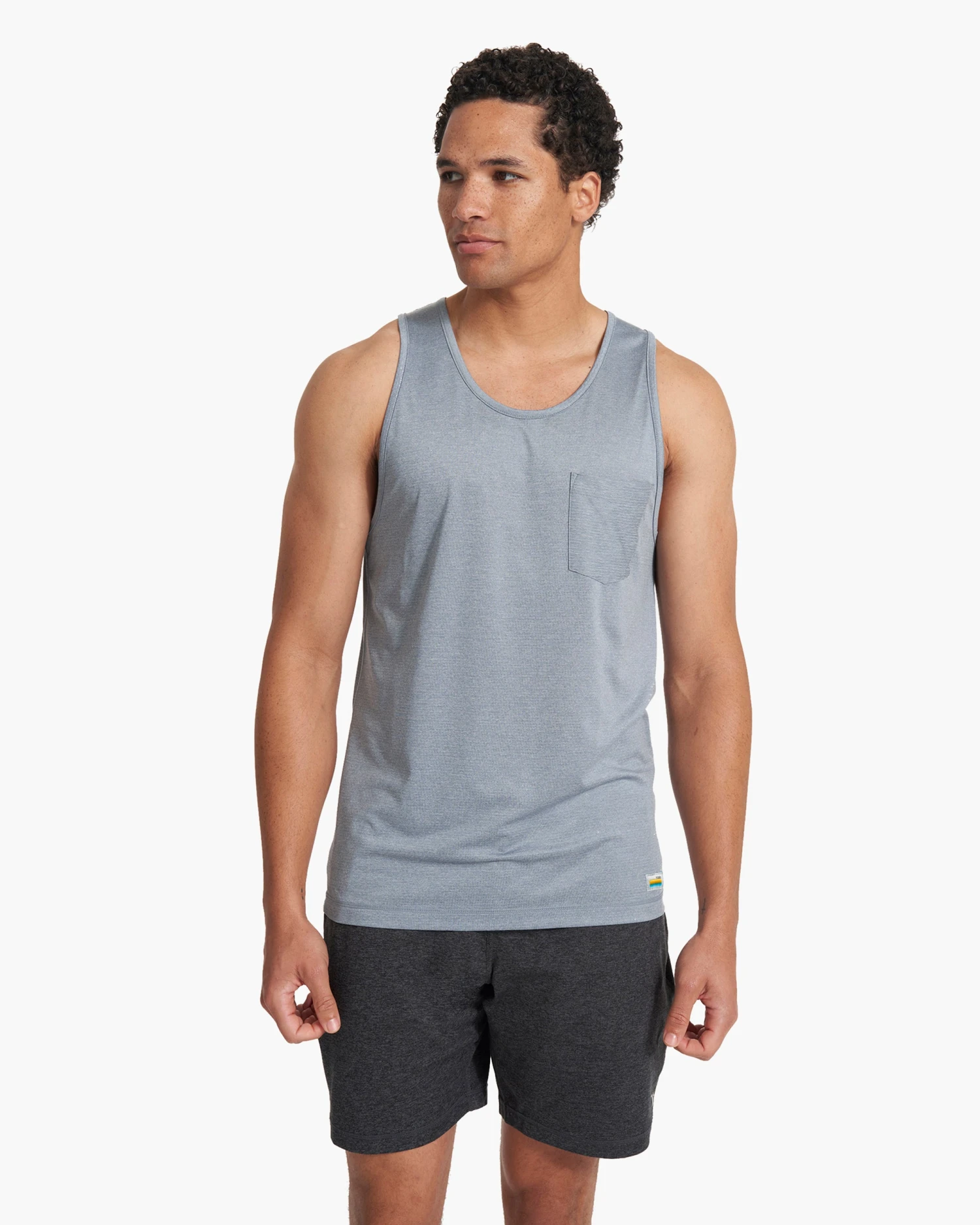 Tradewind Performance Tank | Cloud Heather 2 Tradewind Performance Tank | Cloud Heather - Image 2