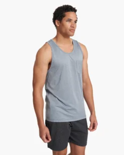 Tradewind Performance Tank | Cloud Heather 10 Tradewind Performance Tank | Cloud Heather -Vuori Clothing Store V142HCL 21SP M ECOMM TANKS FRONT TOPS 3