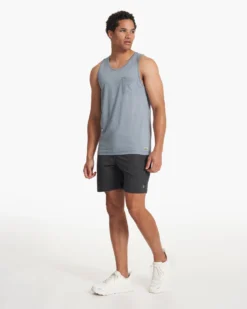 Tradewind Performance Tank | Cloud Heather 11 Tradewind Performance Tank | Cloud Heather -Vuori Clothing Store V142HCL 21SP M ECOMM TANKS FULL 4