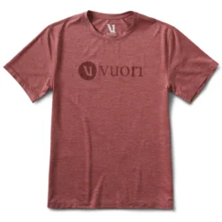 V1 Vuori Tech Tee | Saltwater Red Heather