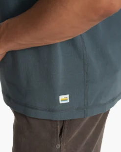 Short Sleeve Ever Henley | Lake 11 Short Sleeve Ever Henley | Lake -Vuori Clothing Store V165LAK FA23 M ECOMM TOPS DETAIL 7