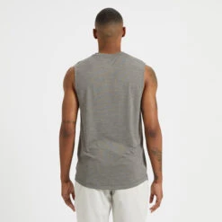 Zephyr Muscle Tee | Charcoal Heather 7 Zephyr Muscle Tee | Charcoal Heather -Vuori Clothing Store V167HTI 3