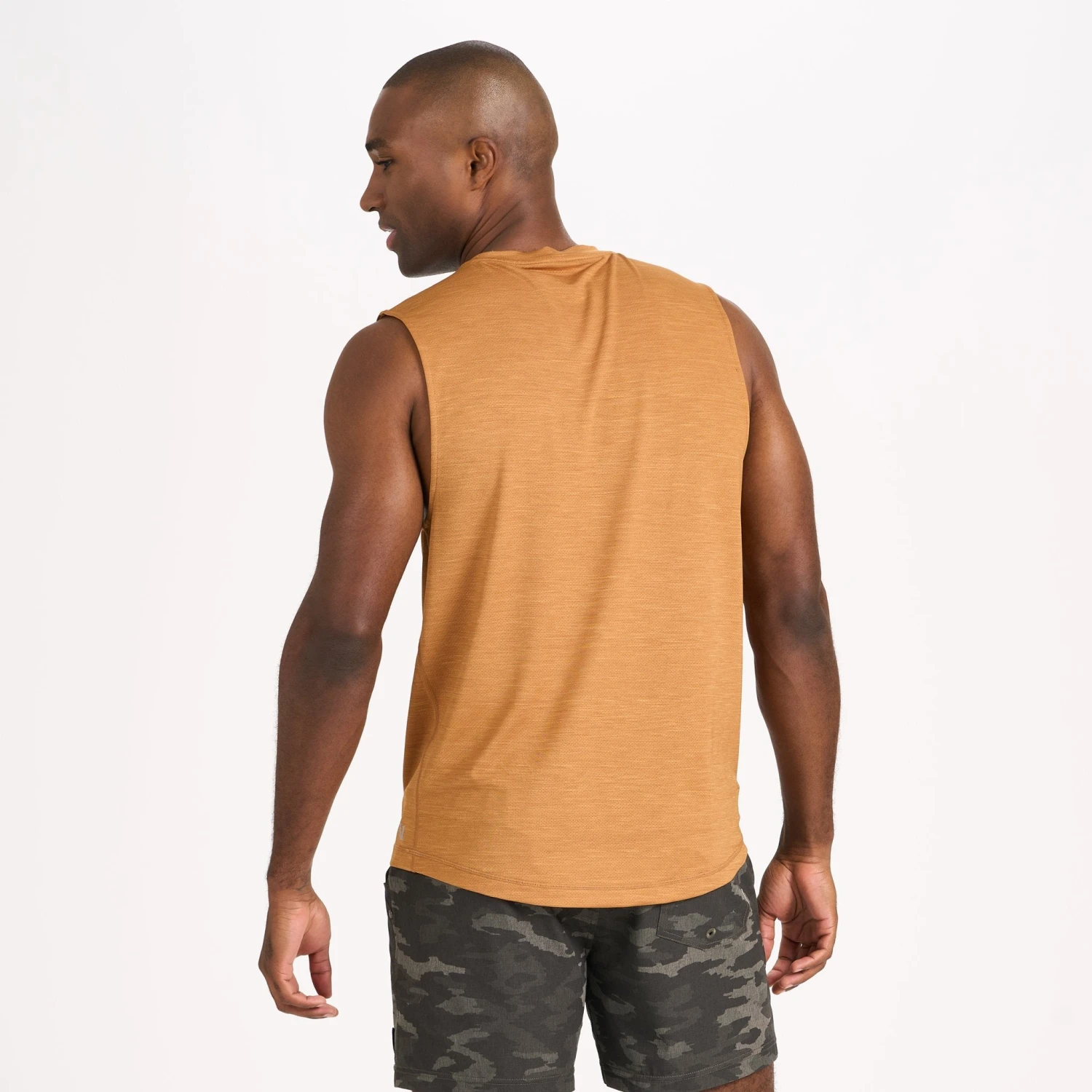 Zephyr Muscle Tee | Turmeric Heather 4 Zephyr Muscle Tee | Turmeric Heather - Image 4