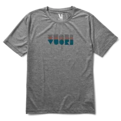 Layered Vuori Tech Tee | Heather Grey