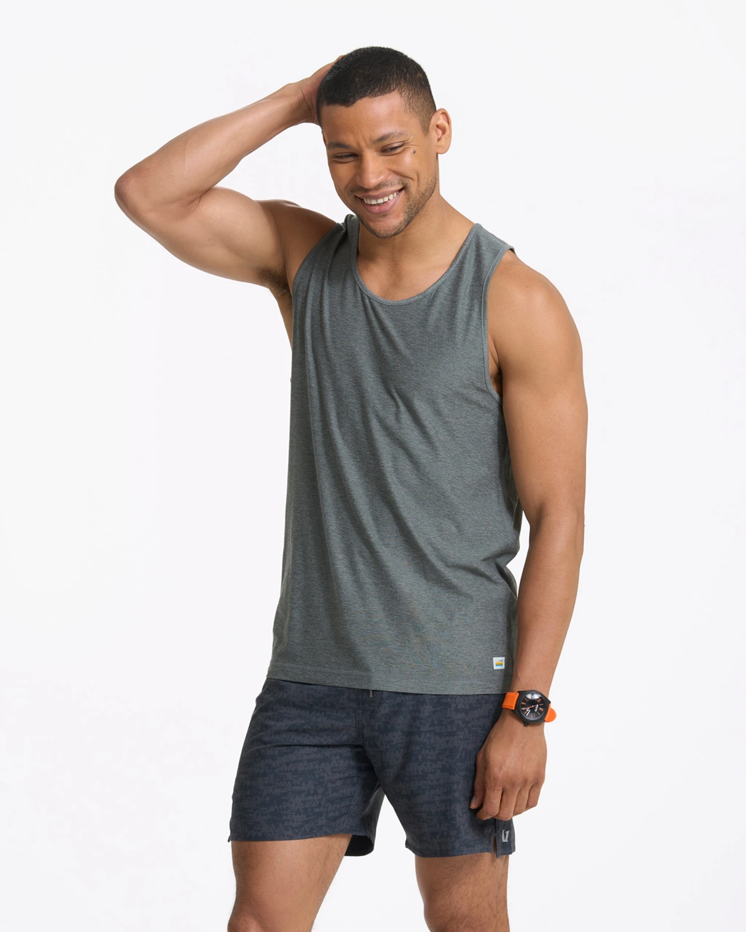 Strato Tech Tank | Dusty Pine Heather 8 Strato Tech Tank | Dusty Pine Heather - Image 8